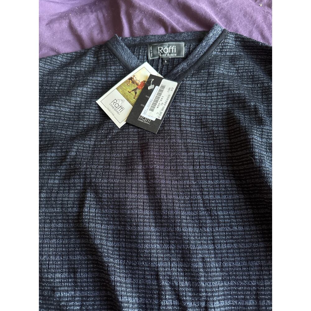 Vintage Raffi Linea Uomo Italian Knit Crewneck Sweater-NWT Size L